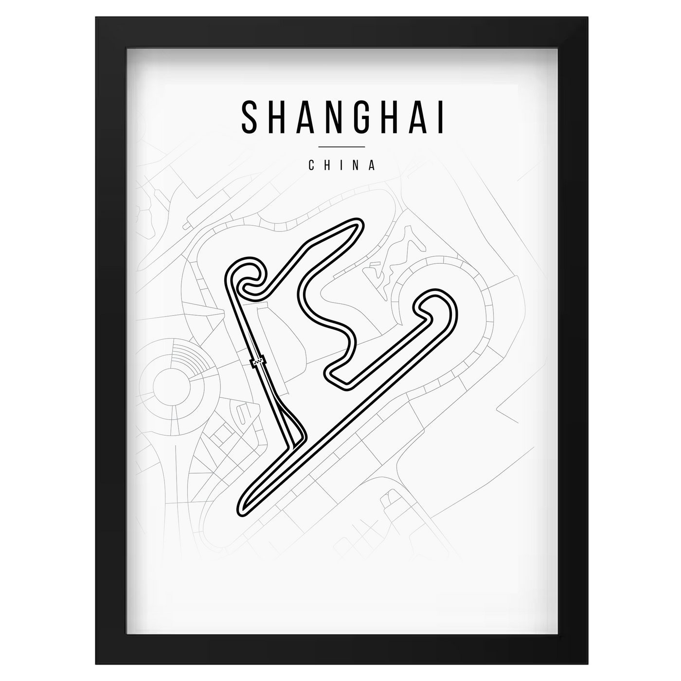 Shanghai Circuit lijntekening 