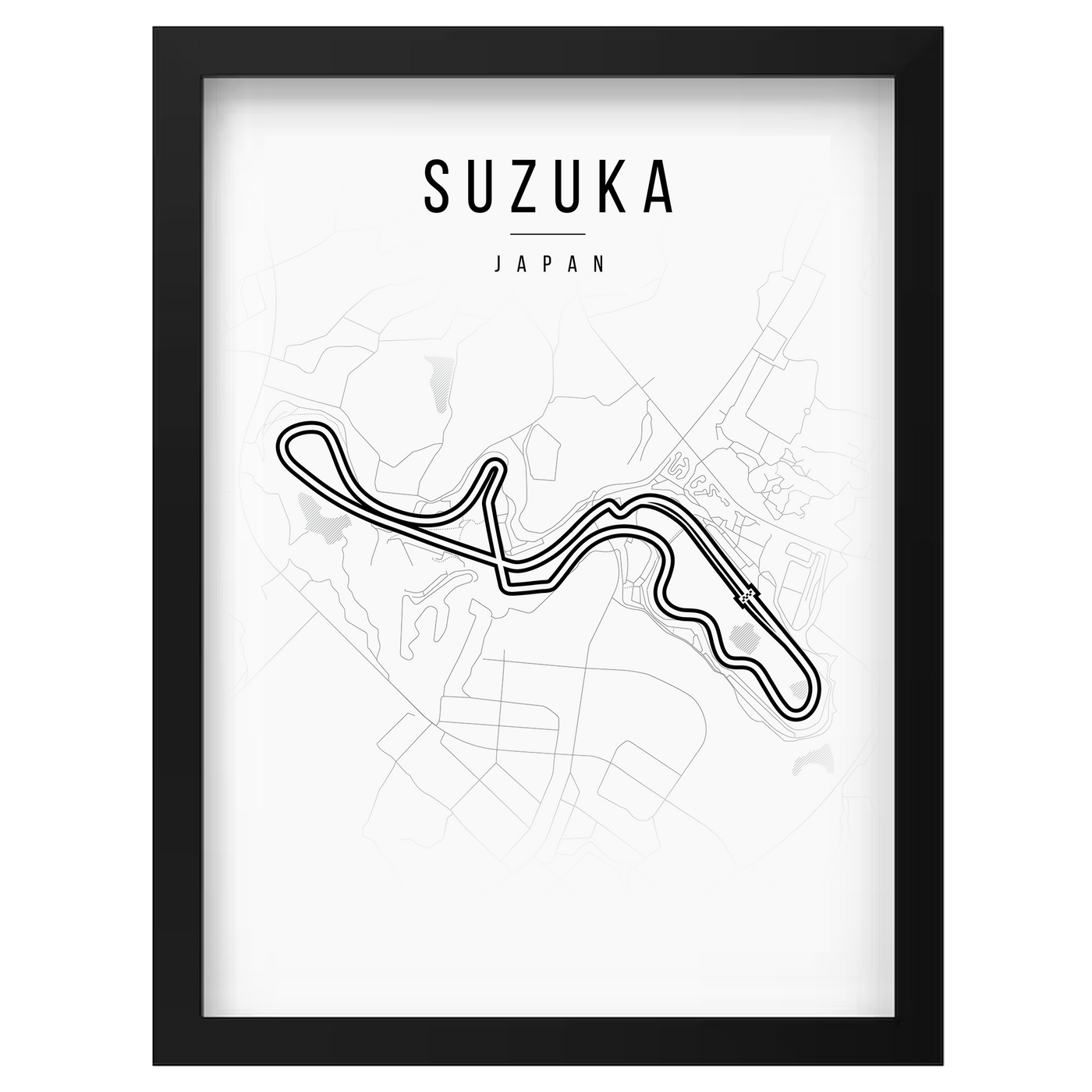 Suzuka circuit lijntekening